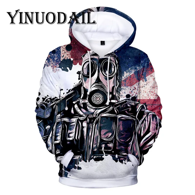 Fans Wear Rainbow Six 3D Hoodies for Women & Men Clothes 2018 Sweat Homme Long Sleeve Game Cosplay