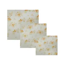 3 шт. Органическая хлопчатобумажная ткань многоразовая шестиугольная решетка пищевая обертка пчелиный воск сохранение ткань для дома Кофейня кухни