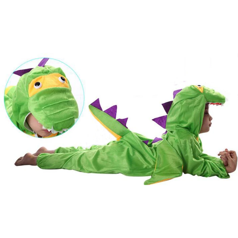 

Lovely Kawaii Cartoon Animal Children Kids Costume Cosplay Clothing Jumpsuit Tiger Rabbit Dinosaur Birthday Gifts For Boys Girls