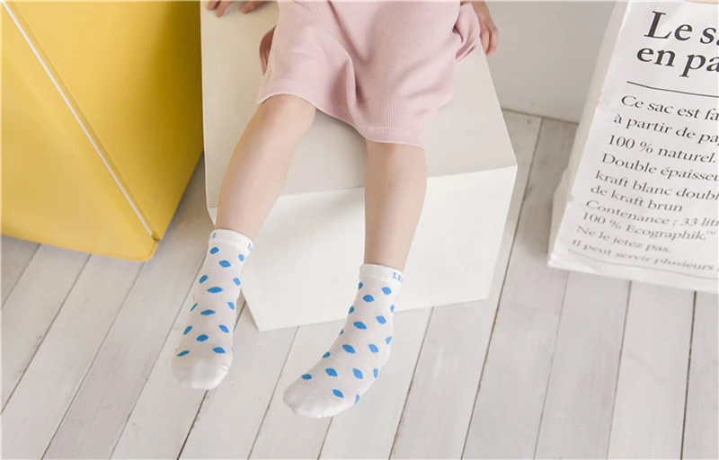 5 пар/партия, Детские хлопковые носки для девочек милые летние дышащие детские носки модные тонкие носки для девочек От 0 до 6 лет, Прямая поставка