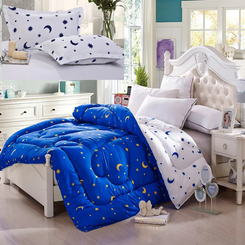 4 Size 2017 New Comforter Set Star And Moon Thick Winner Comforter