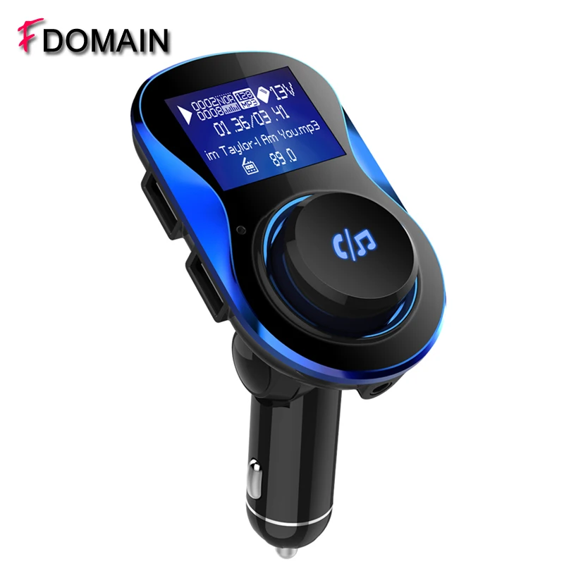 

FDOMAIN 2018 New handsfree bluetooth car kit fm transmitter modulator multifunctional TF car U disk MP3 player bluetooth coche