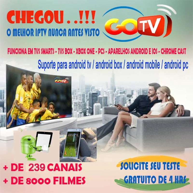 

12 Months 4k Brazil IPTV Subscription support android box /mobile /tv /pc with Brazil Live +vod +playback