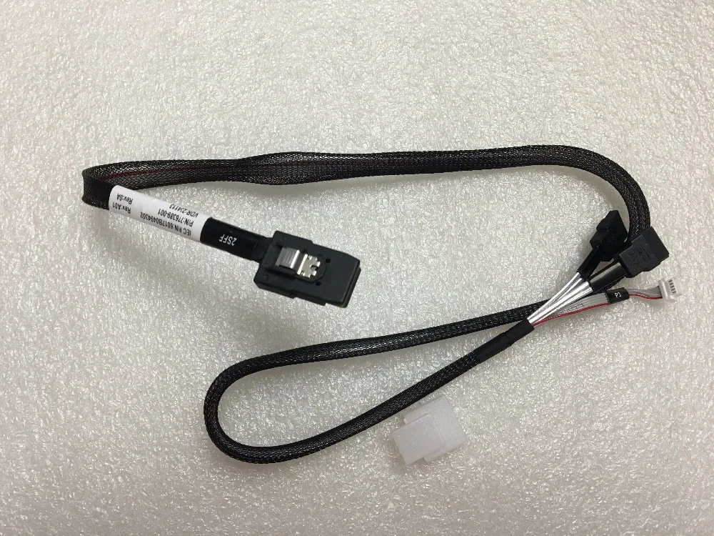 

RaidStorage Amphenol Original 776389-001 Proliant DL380 Gen9 G9 Server Mini-SAS MiniSAS SAS Cable SFF8087 To SATA X2
