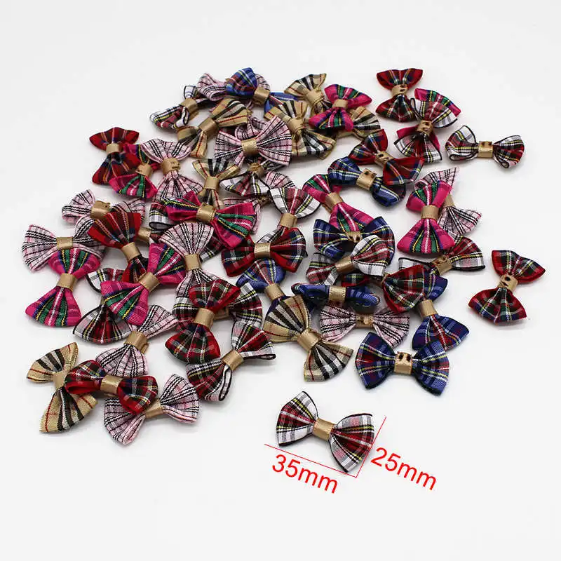 30 шт. Lucia crafts 3 5*2 5 см Разноцветные банты для девочек эксклюзивные мини бантики