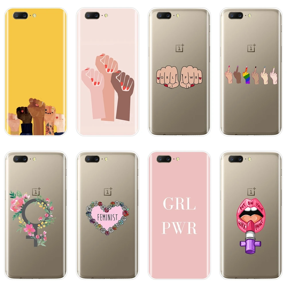 

TPU Phone Case Silicone For One Plus 3 3T 5 5T 6 6T Feminist Girl Power Women Heart Soft Back Cover For OnePlus 3 3T 5 5T 6 6T