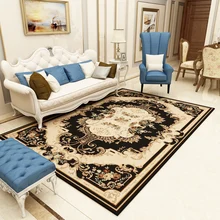 Роскошный трехмерный жаккардовый ковер прикроватное одеяло большие нескользящие водонепроницаемые ковры гостиная спальня для отеля, напольная коврик