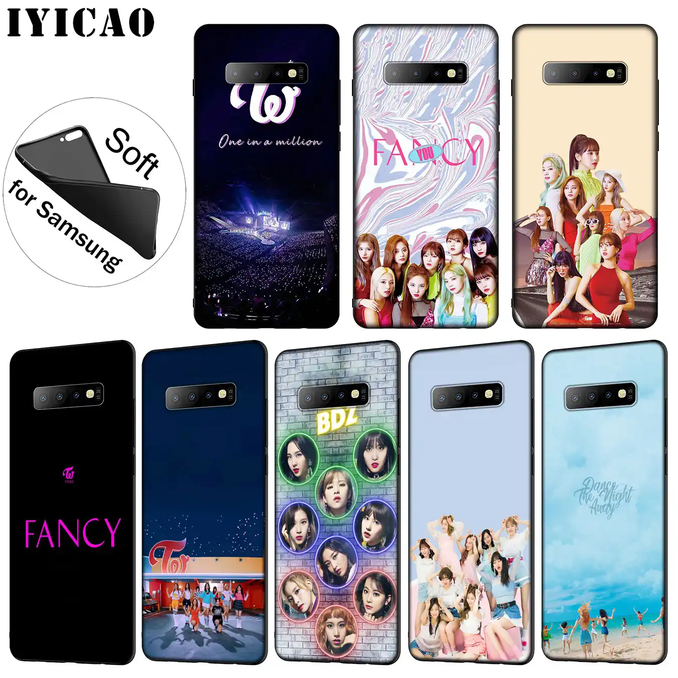 Iyicao Fancy You Twice Soft Silicone Phone Case For Samsung Galaxy
