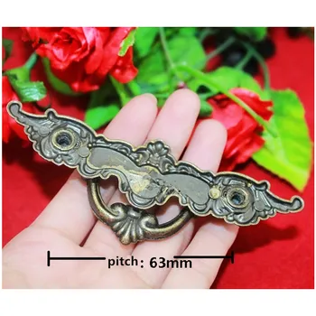 Retro Zinc Alloy Kitchen Drawer Cabinet Door Handle Furniture Knobs Hardware Cupboard Antique Pull HandlesBronze Tone11040mm