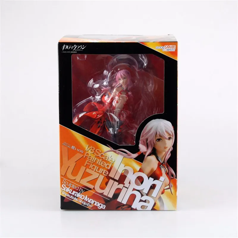 Аниме фигурки 19 см соблазнительная Guilty Crown Inori Yuzuriha модель 1/8 весы окрашенная ПВХ