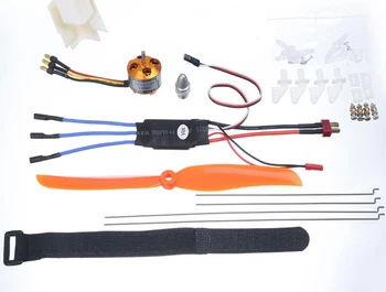 

Model Aircraft Power Set XXD 1400KV Motor + 30A ESC 9g Servo 8060 Propeller Kits for SU-27 Fixing Wing KT Airplane Parts