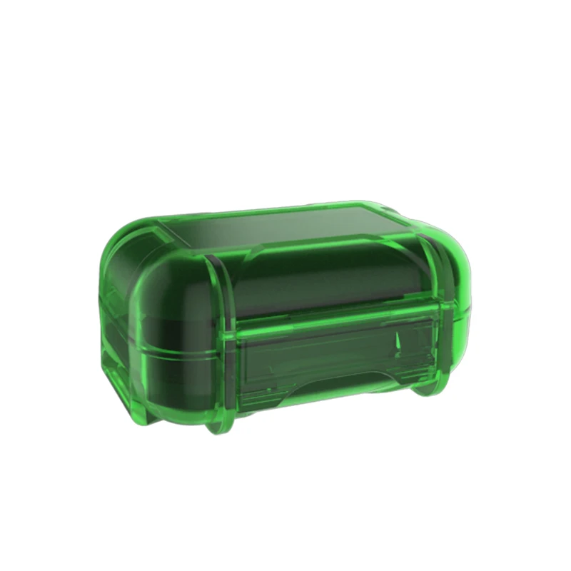 Наушники KZ аксессуары жесткий кейс для наушников сумка ABS Смола Водонепроницаемый Красочный Защитный Портативный чехол для хранения сумка коробка для наушников - Цвет: green