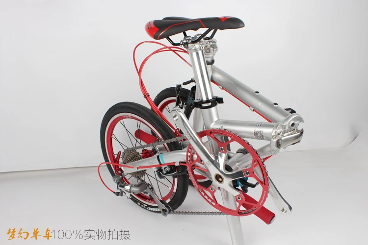 Perfect Ultra-light 9-speed chrome-molybdenum steel folding bike High quality Cost-effective bicycle Retro travel driving leisure BMX 31