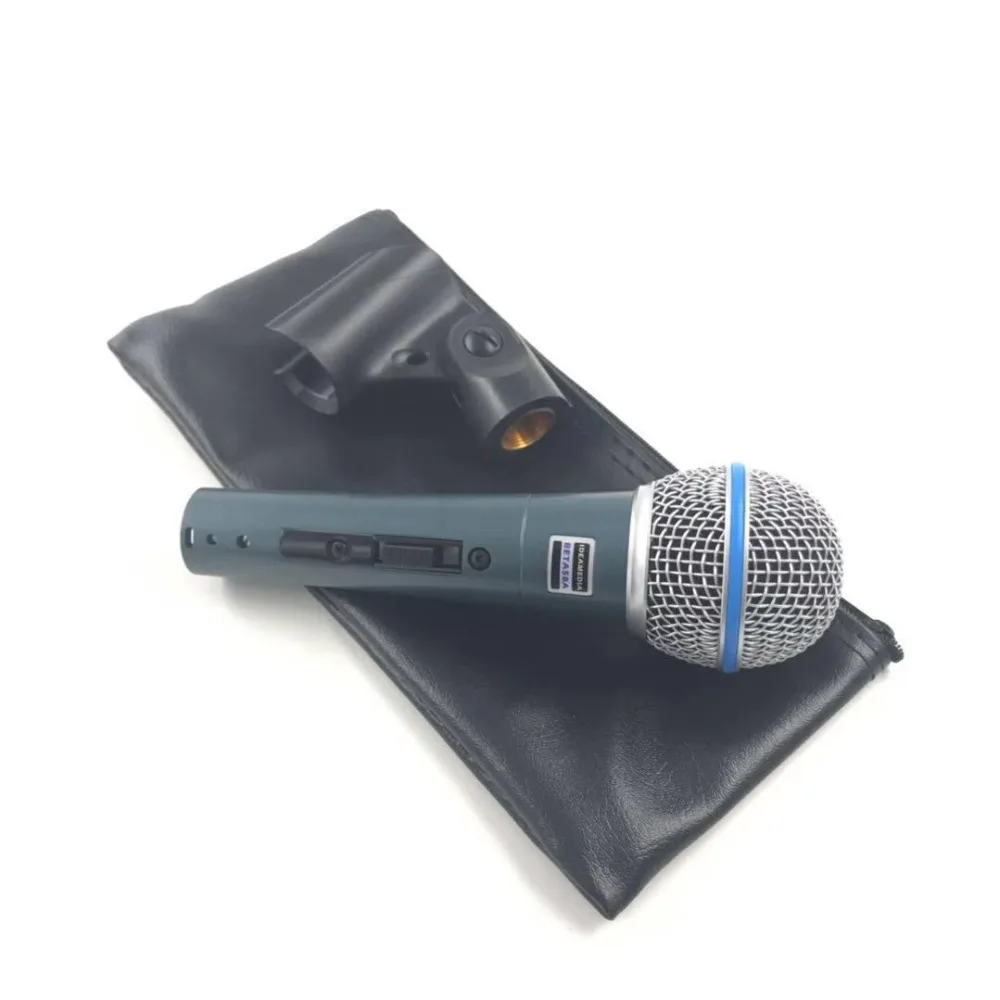 

Handheld karaoke wired dynamic switch microphone for Beta58a beta-58 58A Beta58SK pc saxophone lecture church teacher sing mic