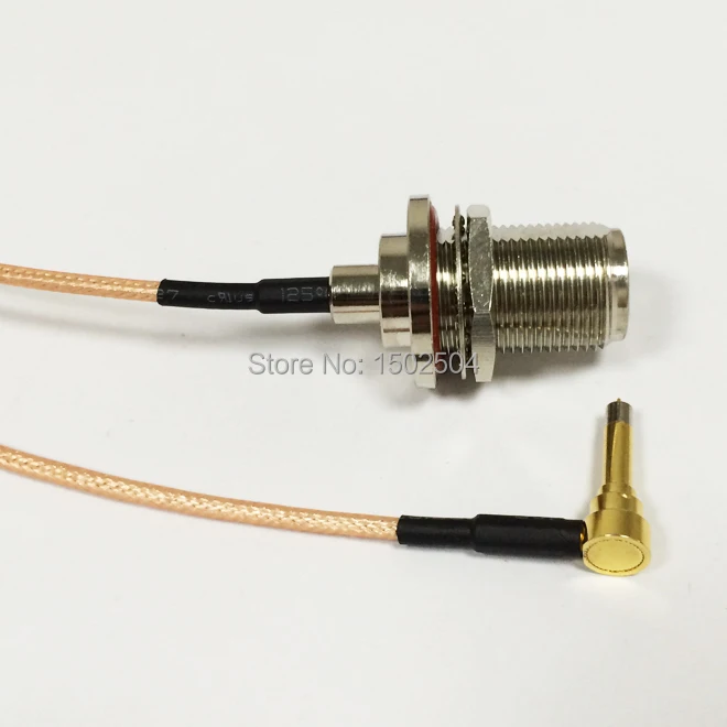 

New N type Female bulkhead Switch MS156 Right Angle Convertor RG316 15cm for 3G computer