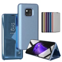 Luxury Flip Stand Case for Huawei Mate 20 Pro Leather Clear View Mirror 360 Hard Full