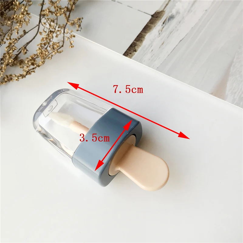 

1Pc Empty Lip Gloss Tube Cosmetic Ice Cream Transparent Lip Balm Refillable Bottle Containers Cream Jars DIY Make Up Tool