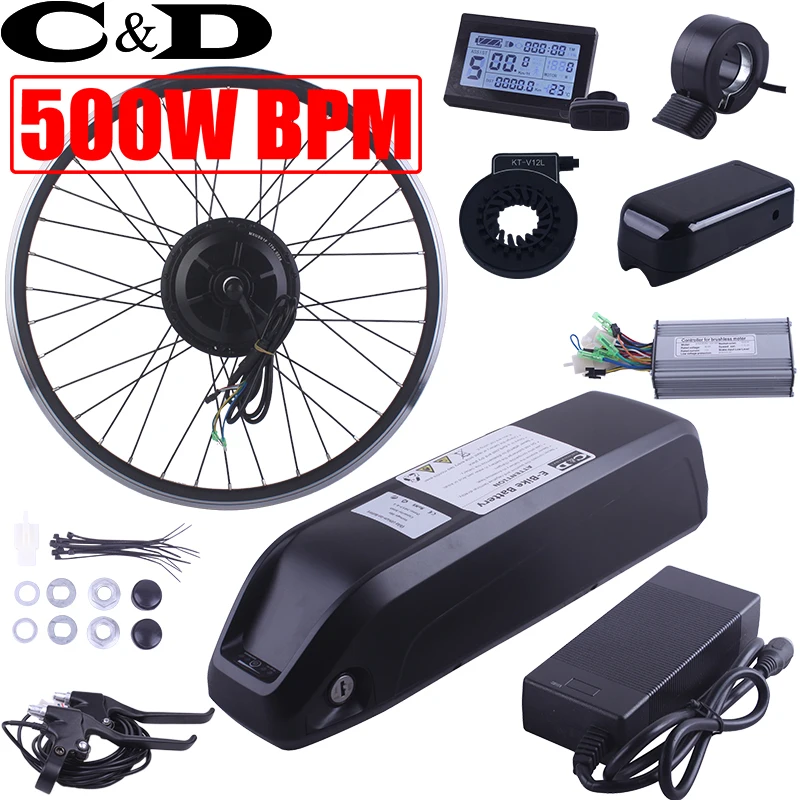 Excellent Ebike Electric Bike Conversion Kit XF39 XF40 Motor MXUS Brand hailong 1 battery 500W 36V 17AH 48V 52V 13.6AH LED LCD freehub 53