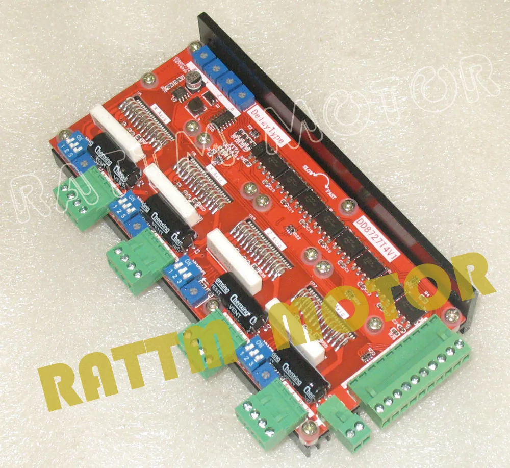 4 оси мотор драйвер DD8727T4V1 шаговый двигатель драйвер с алюминиевой крышкой, 50В 4A 128Microstep