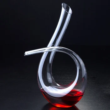 

Lemeya Handmade Crystal Decanter Red Wine Pourer Glass Brandy Decant Jug For Bar Champagne Water Bottle Drinking Glasses Gift