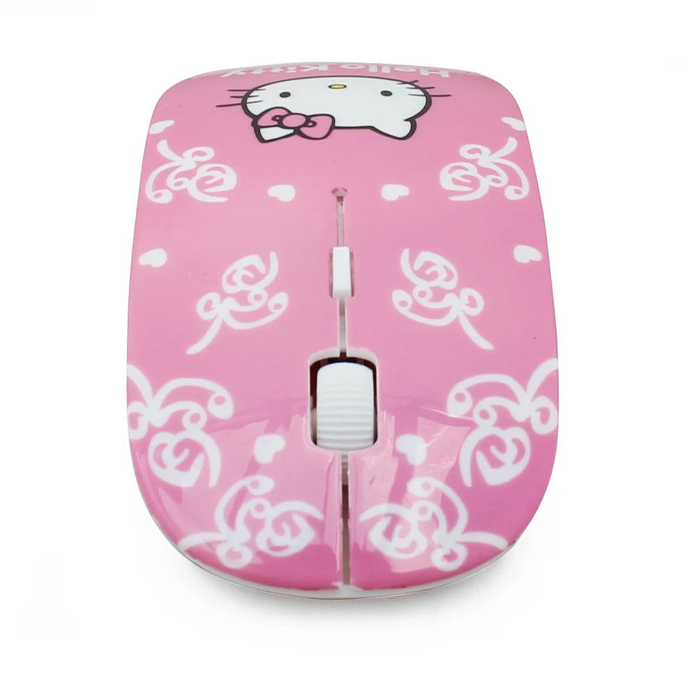 CHUYI hello kitty/паутина/британский флаг ультра тонкая беспроводная мышь 1600 dpi USB оптическая тонкая Mause компьютерная мышь для девочки подарок