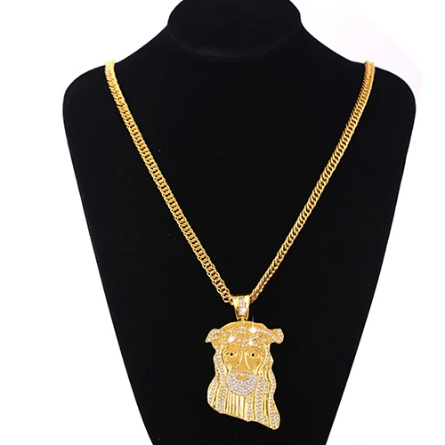 2 Стилей Моды Иисус Кусок Горный Хрусталь Кулон Iced Out Сеть Хип Хоп Ожерелье| |
