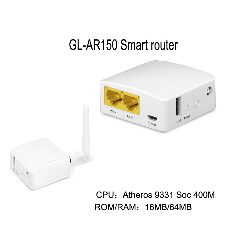 GL-AR150 AR9331 Смарт WiFi беспроводной маршрутизатор 150 Мбит/с повторитель прошивка OpenWRT внешняя внутренняя антенна поддержка POE Модуль