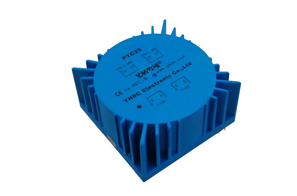 

PTC35 For Audio usage Power 35VA 2*110V 2*9V toroidal transformer, encapsulated transformer PCB Welding transformer