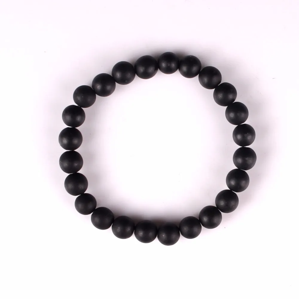 Браслет из натурального черного оникса с бусинами 8 мм|bracelets for|black onyx braceletonyx bracelet |