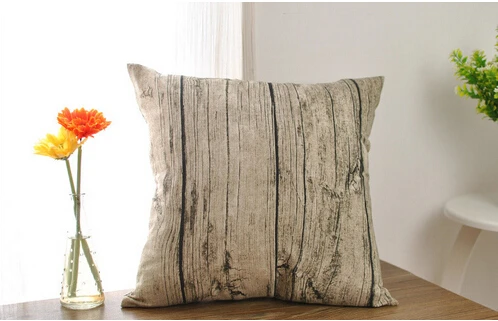 خمر وسادة يغطي الخشب خطوط مكتب وسائد أريكة شجرة النباح سيارة قطني كيس وسادة المنزل 45*45 cm خمر وسادة يغطي الخشب خطوط مكتب وسائد أريكة شجرة النباح سيارة قطني كيس وسادة المنزل 45*45 cm