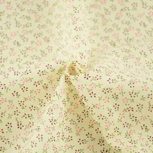 Лоскутная светло-желтая хлопковая ткань для шитья с цветочным принтом дизайн декоративная бумага для скрапбукинга "Tecido" плотная толстая ткань четверть квадратного ярда