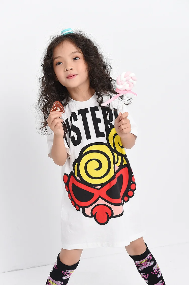 Sulari/Детское платье с капюшоном из хлопка, 3 цвета модные спортивные платья скейтборд с узором для девочек