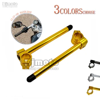 

7/8" 22mm Handlebar Clip Ons 33 35 37 39 43 45 46 48 50 51 52 53 54 MM CNC Handle Bars Grips for Honda Kawasaki Yamaha Suzuki