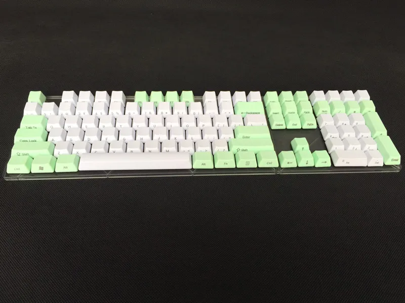 Прохладный джаз белый голубой смешанный толстые pbt ansi iso макет 108 87 Keycap OEM профиль ключ Шапки для MX механические клавиатура