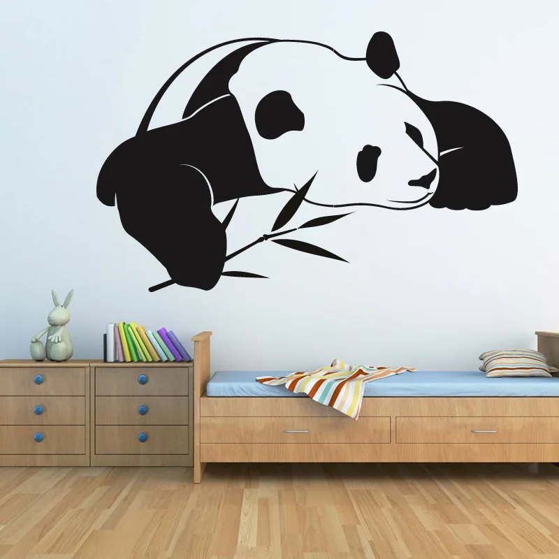 

2015 New Style Animal Home Decor PVC Waterproof Self Adhesive Chinese Panda Wall Stickers Kids Bedroom Decoration