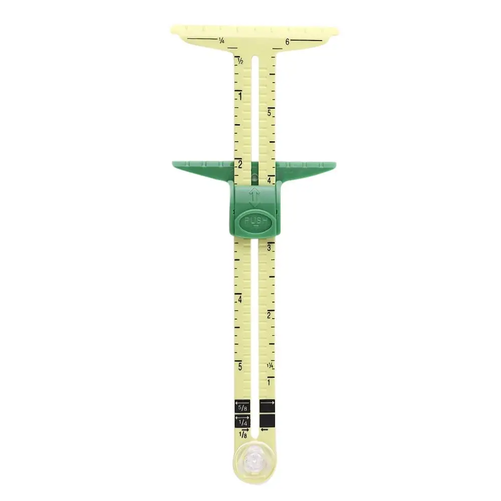 Multifunctional 5in1 Sliding Gauge Caliper Measuring Fabric Sewing Tools Straight Ruler Portable Handmade High Quality L*5 | Дом и сад