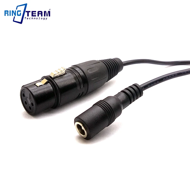Разъем мама DC5 5*2 5 мм на 4 контакта XLR Cannon X Series резиновый разъем кабели питания для