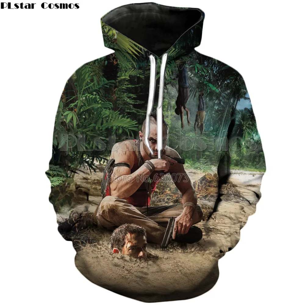 

PLstar Cosmos Drop shipping 2018 autumn New style Fashion Hoodie game Far Cry 3 3D Print Men's Women's Casual Hooded Sweatshirt