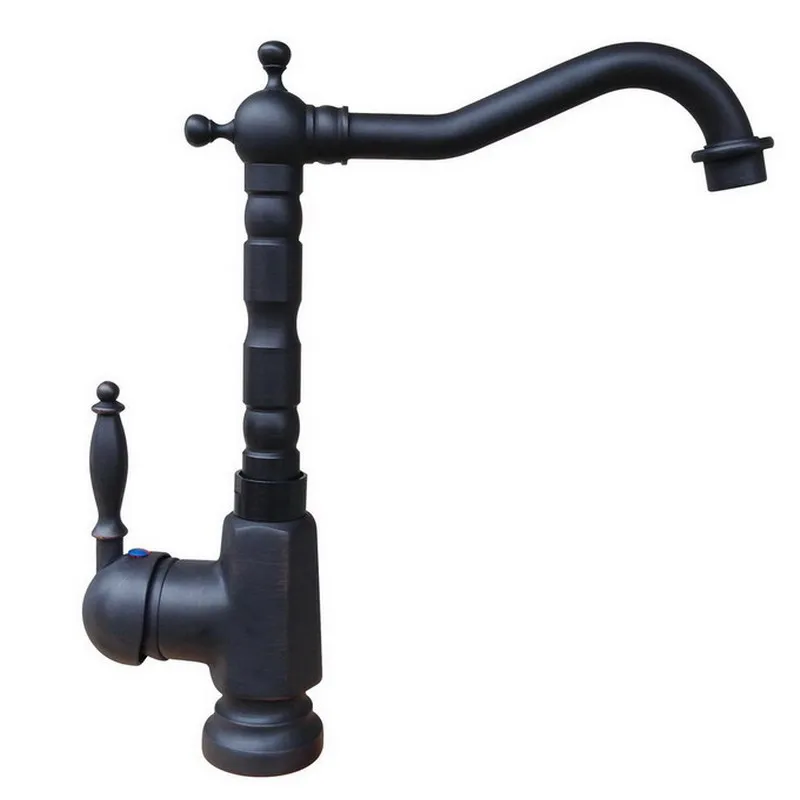 Black Oil Rubbed Brass Ceramic Single Handle Swivel Spout Kitchen & Bathroom Vessel Sink Basin Faucet Mixer Water Tap anf340