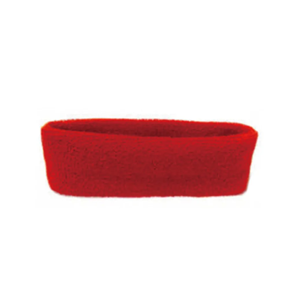 Спортивный Напульсник для женщин/мужчин Хлопок Пот повязка от пота на голову Йога головная эластичная повязка для спорта Elastik kafa банды#15 - Цвет: Red