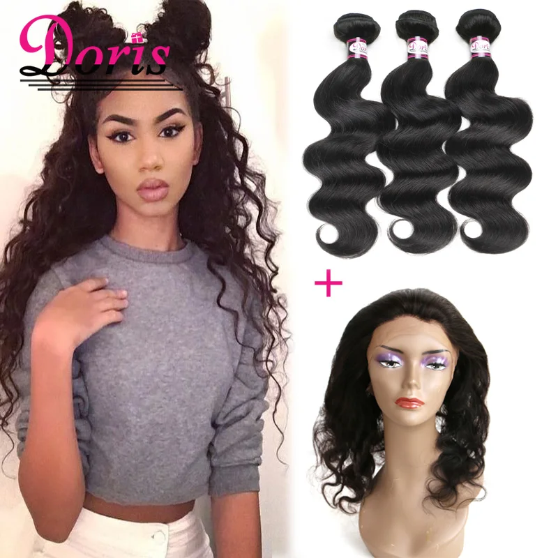 

360 Lace Frontal Closure With Bundles Pre Plucked 360 Frontal With Bundles Body Wave With Closure 360 Lace Frontal With Bundle