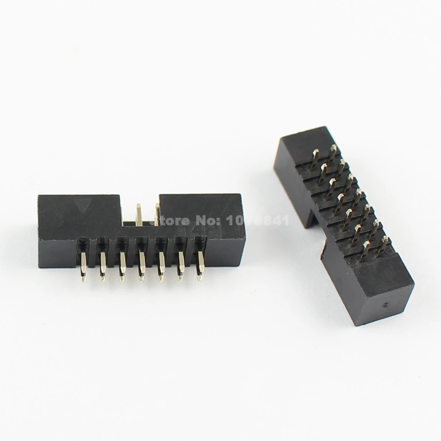 

10 Pcs Per Lot 2mm 2x7 Pin 14 Pin Straight Male Shrouded PCB Box header IDC Socket