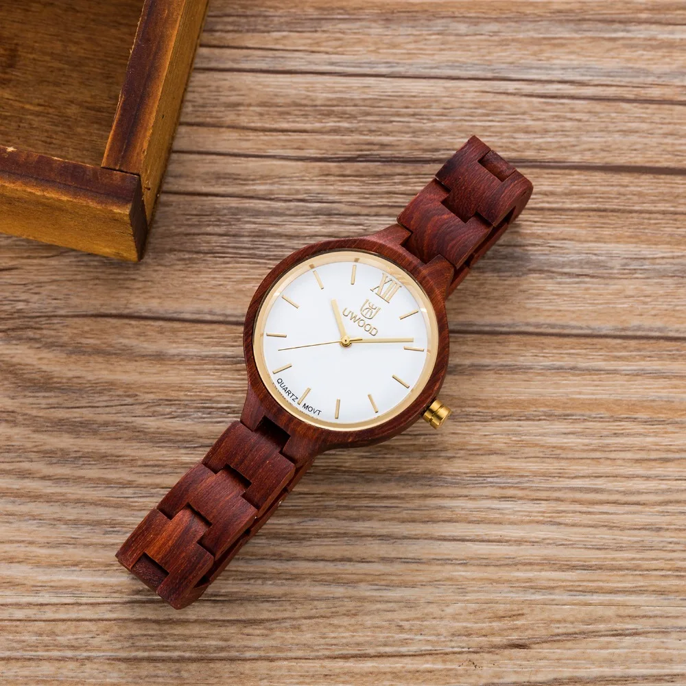Kopen 2018 Fashion Vrouwen Houten Horloges Top beroemde Merk Luxe Armband Casual Horloge Dames Quartz Hout horloges vrouwen Horloges