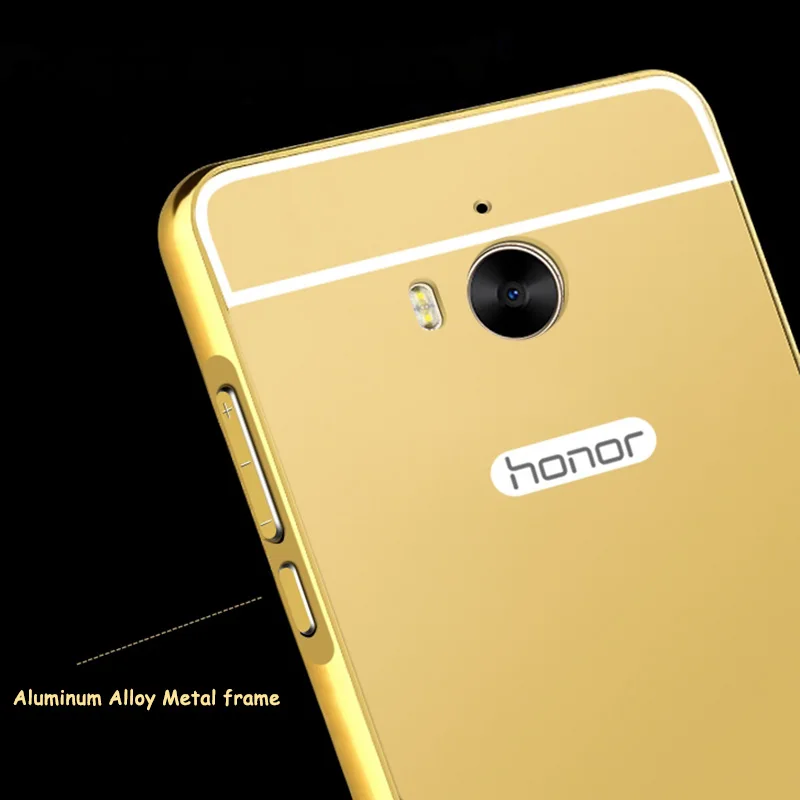 Зеркало Покрытие Алюминий бампер акриловый чехол для huawei Y5 2017/Y5 III 3/Y6 2017/Nova young/Y6 3