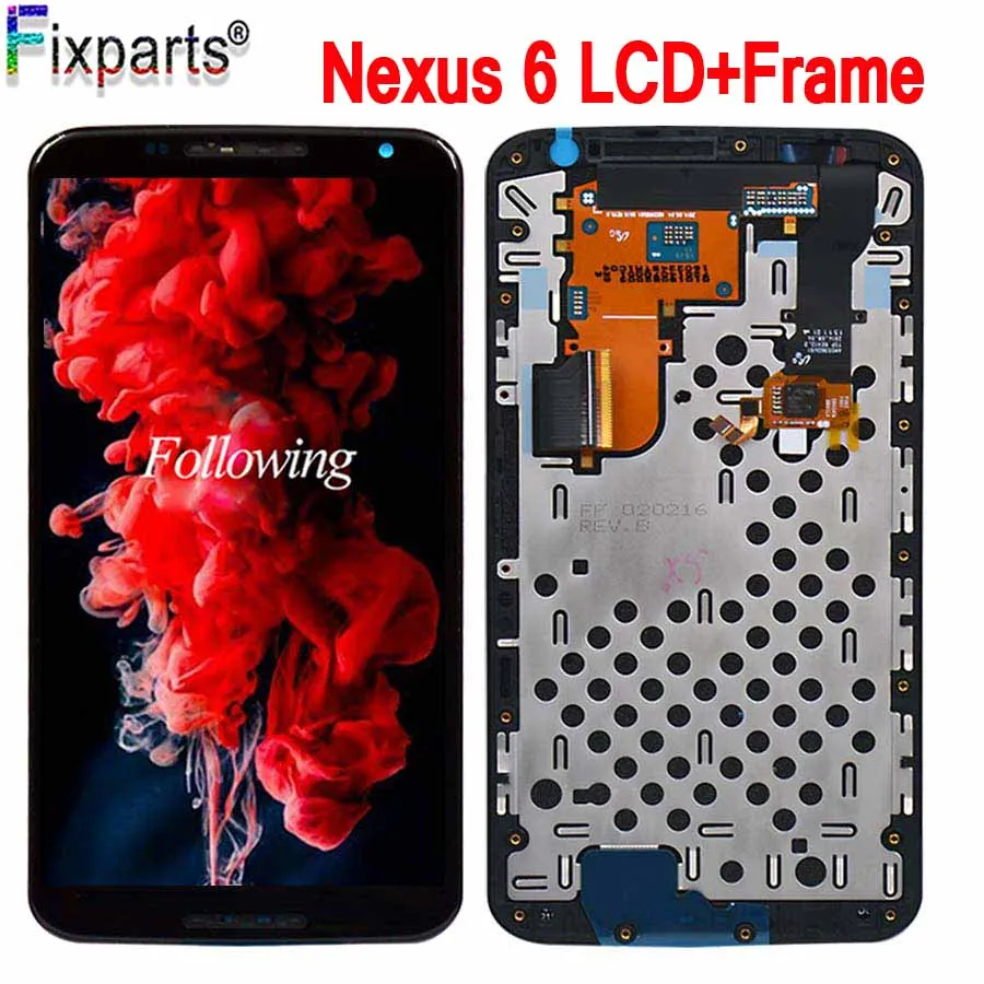 

100% Tested For Motorola Nexus 6 XT1100 XT1103 LCD Display Touch Screen Digitizer Assembly Replacement Parts For Moto Nexus6 LCD