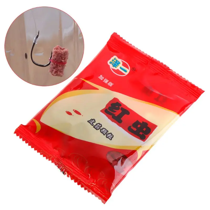 

Fishing Bait Red Worm Grain With Rubber Band Carp Lure Particle Tackle Smell Insect Accessories