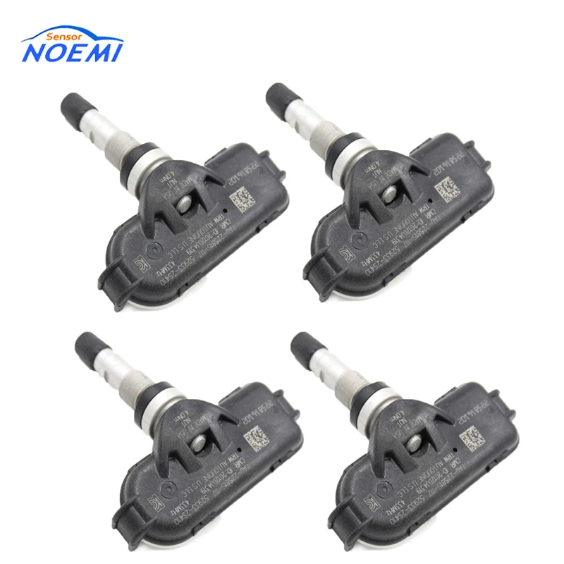 

YAOPEI 4PCS 52933-2S410 433MHz TPMS Sensor For Hyundai IX35 Elantra Equus i40 For Kia Sportage 529332S410