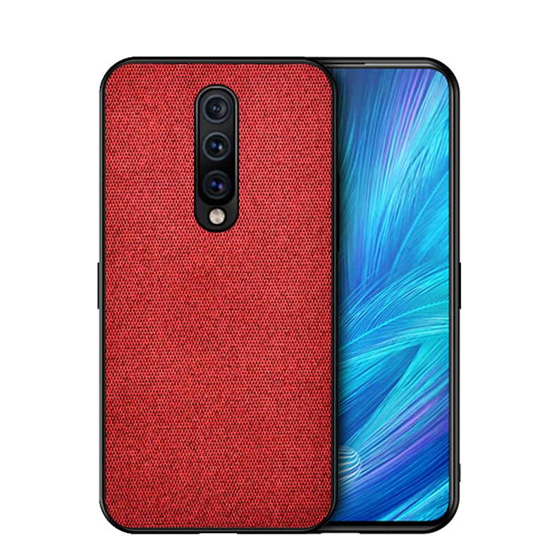 

OnePlus 7 Pro Case Shockproof Back Cover Cloth Fabric Silicone Soft Edge Protect Case OnePlus 6T 6 7 Pro Case OnePlus 6T Cover