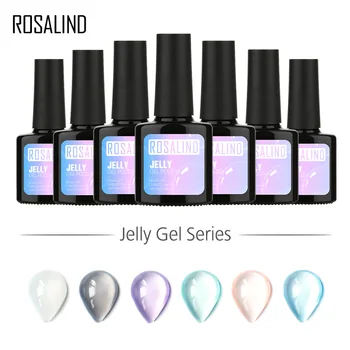 

Rosalind Gel 1S 10ML Jelly Series Color Nail Manicure Nail Art UV Gel Varnish Can Be Soak Off Long Lasting Gel Polish