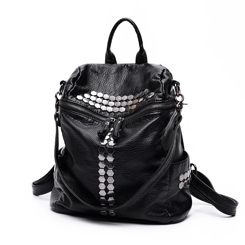 2016 New Korean Women Backpacks Fashion PU Leather Shoulder Bag Preppy Style Small Back Pack Girls